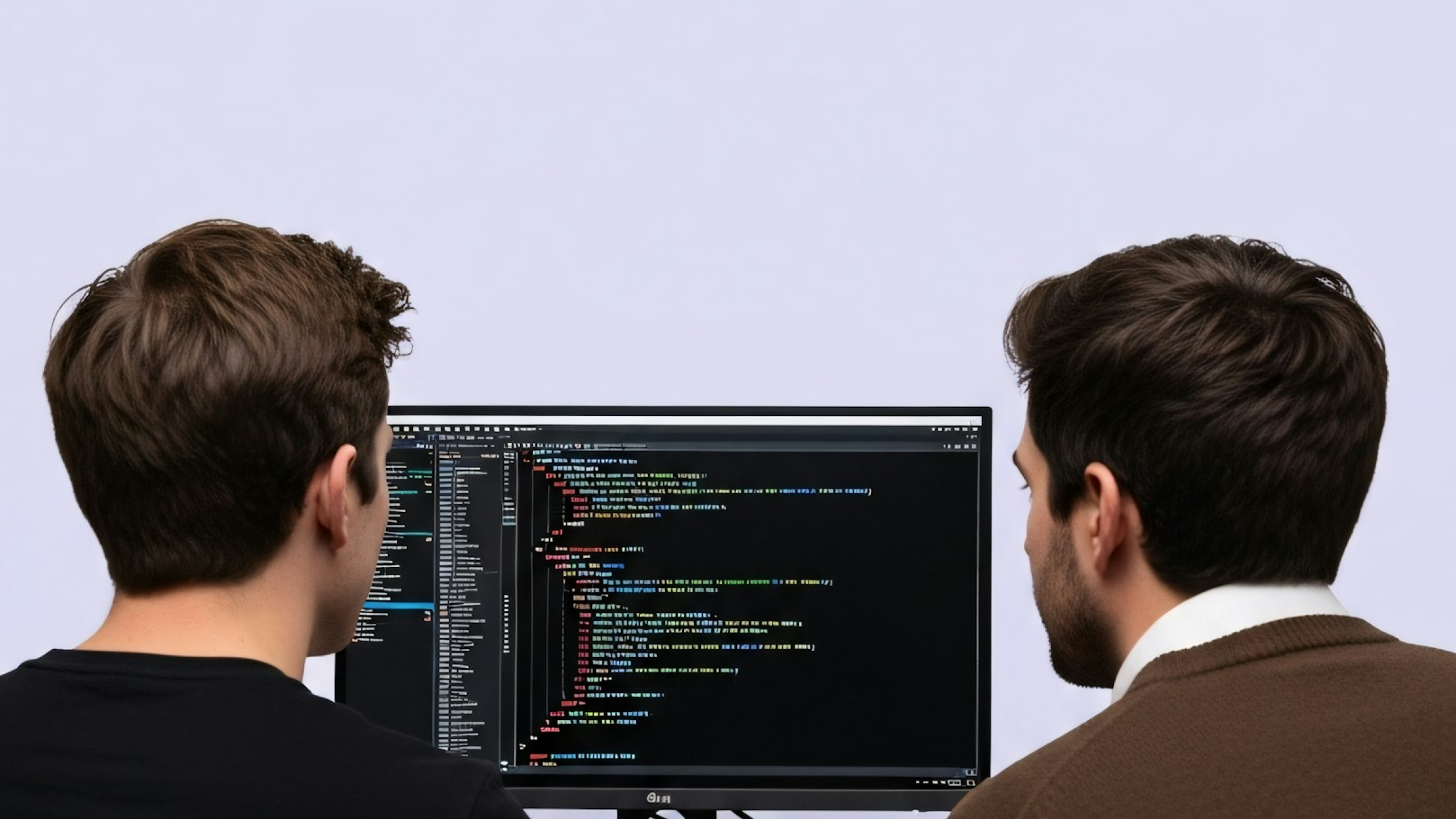 Software development team collaborating on a project